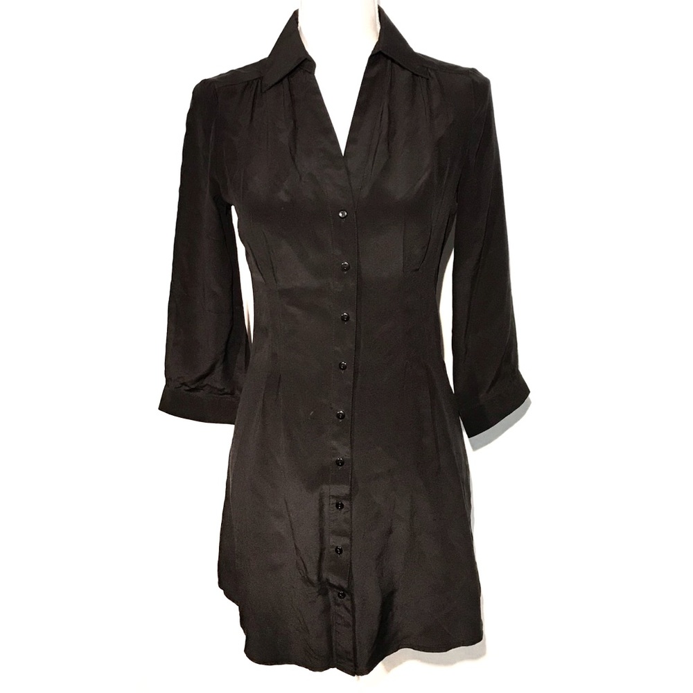 Pins and needles silk shirt dress